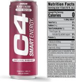 C4 Smart Energy Drink - Sugar Free Performance Fuel & Nootropic Brain Booster, Coffee Substitute or Alternative | Peach Mango Nectar 12 Oz - 12 Pack - Image 3